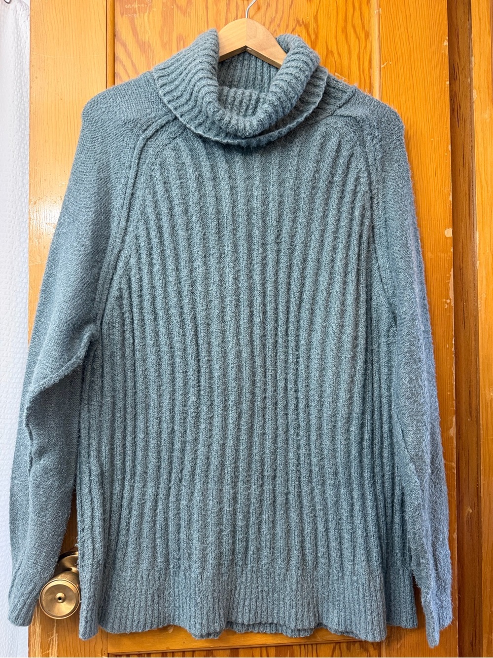 Alter’d State Slate Blue Cowl Neck Cozy Sweater Size M
